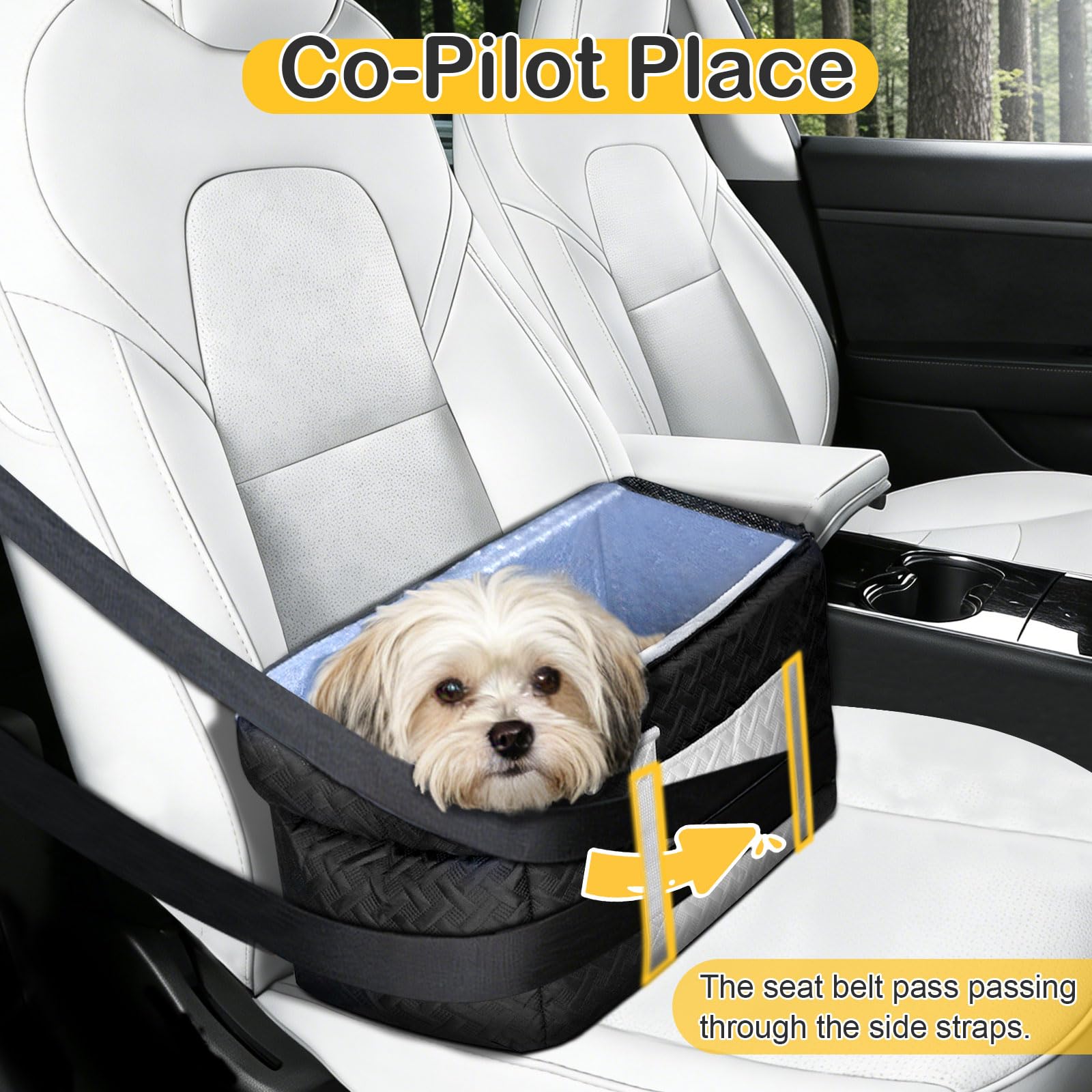 ACMEME dog car seat portable travel solution for puppies and cats