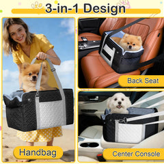 ACMEME dog car seat safety mesh prevents jumping out during drive