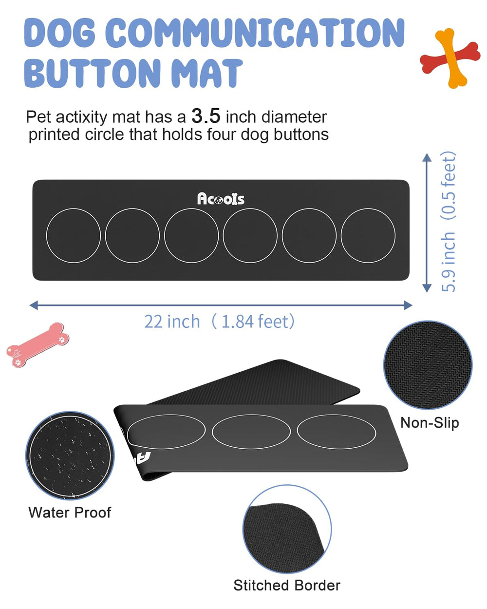 Acools bright color buttons boost visibility and engagement during training.