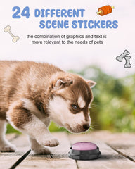 Acools waterproof dog button mat keeps buttons organized during play and training.