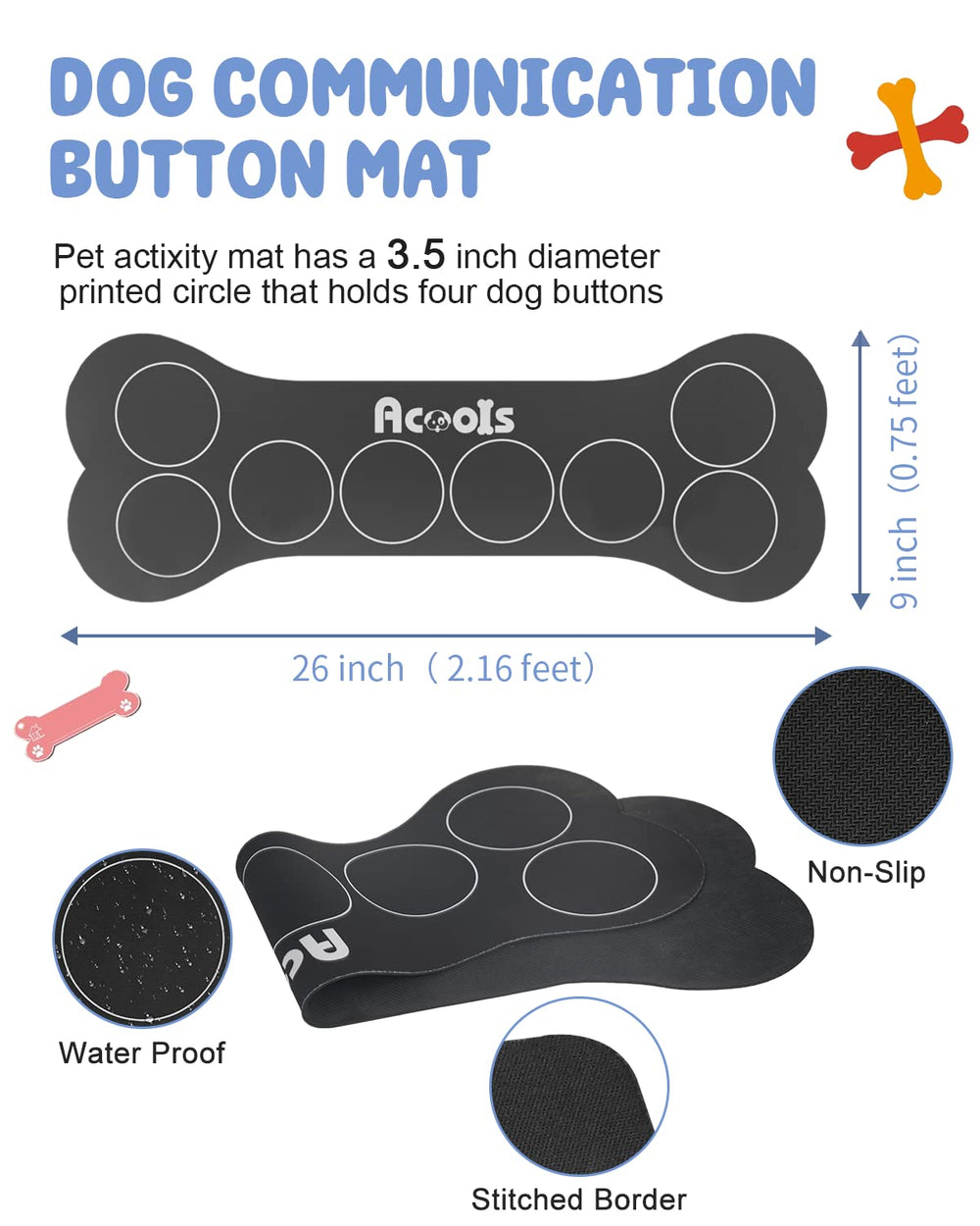 Acools voice-recording buttons allow up to 30 seconds of messages.