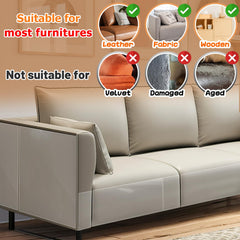 Acostop transparent protector stays hidden while guarding furniture.