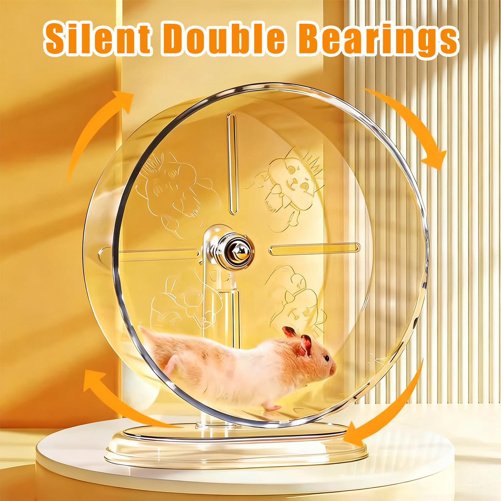 Acsist height-adjustable stand fits various cages securely