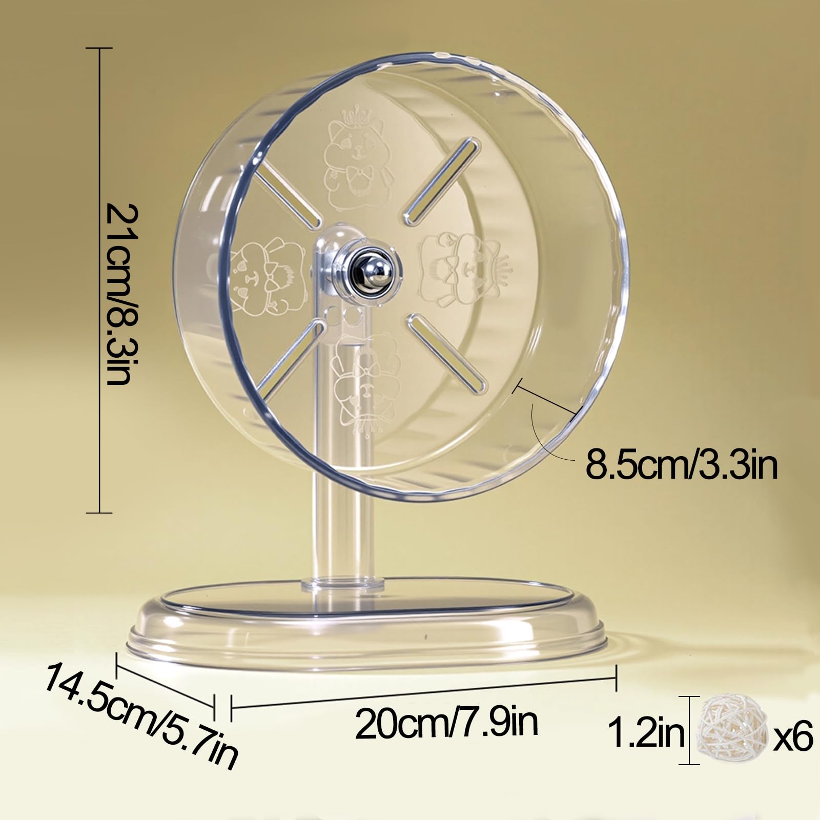 Acsist quiet-bearing design enables smooth, near-silent motion during play