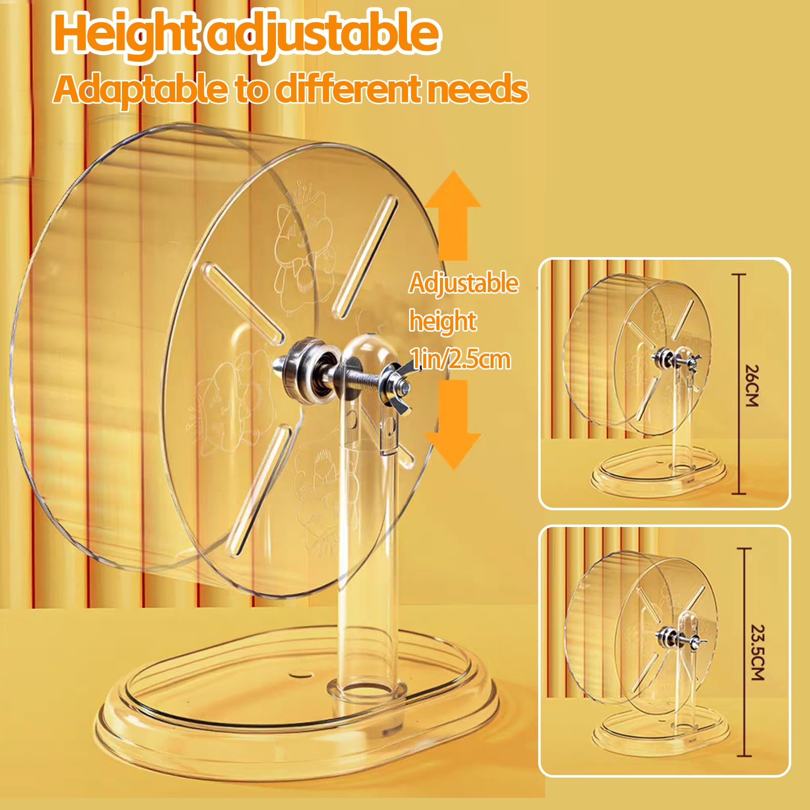 Acsist transparent wheel showcases running activity clearly