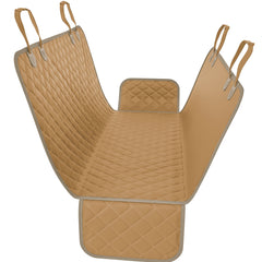 Active Pets beige XL dog car hammock on back seat keeps paws clean and cargo organized.