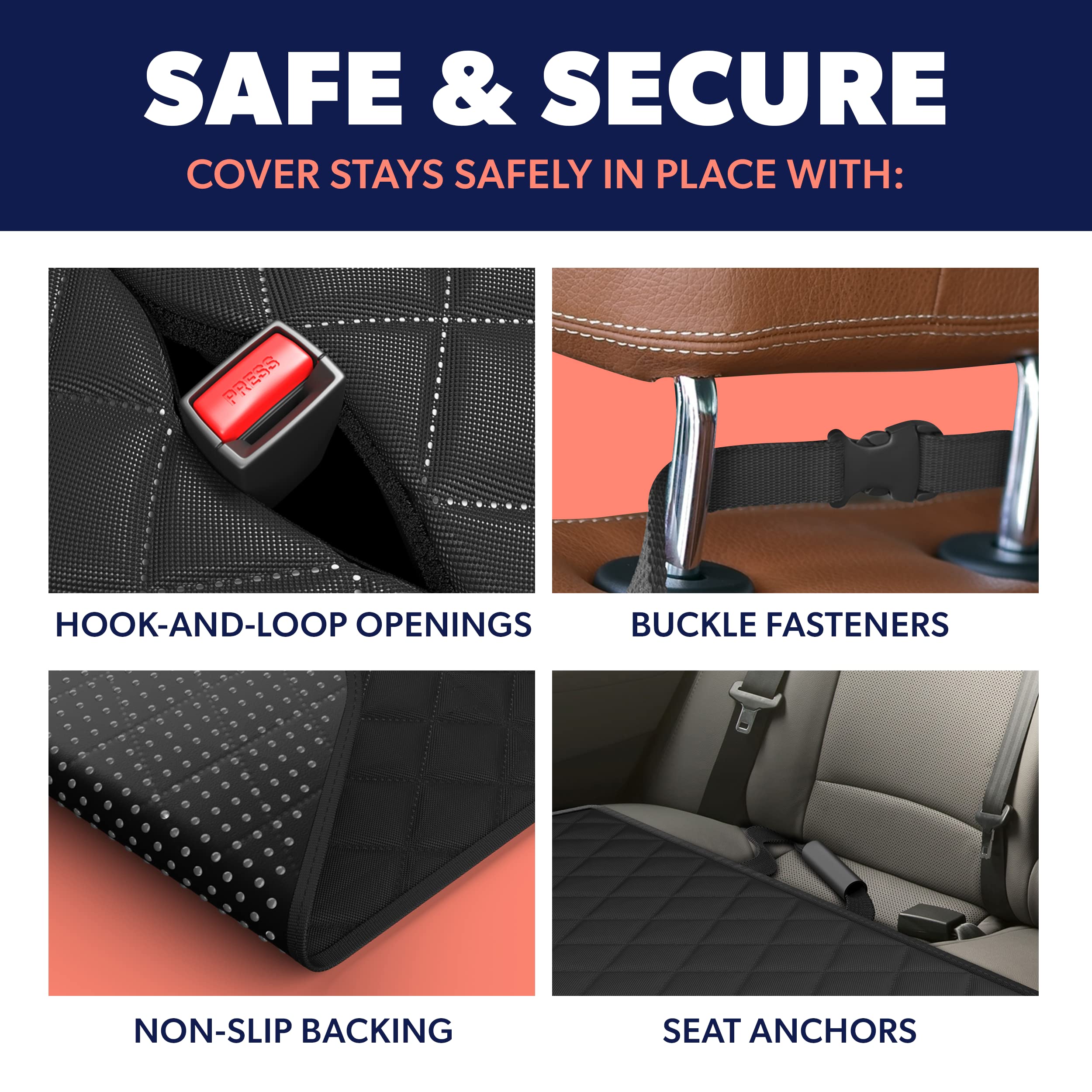 Active Pets cover measures up to 48x54 inches for many vehicles.