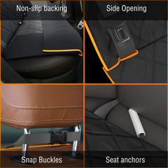 Active Pets backseat cover installs in minutes with secure anchors and headrest straps.