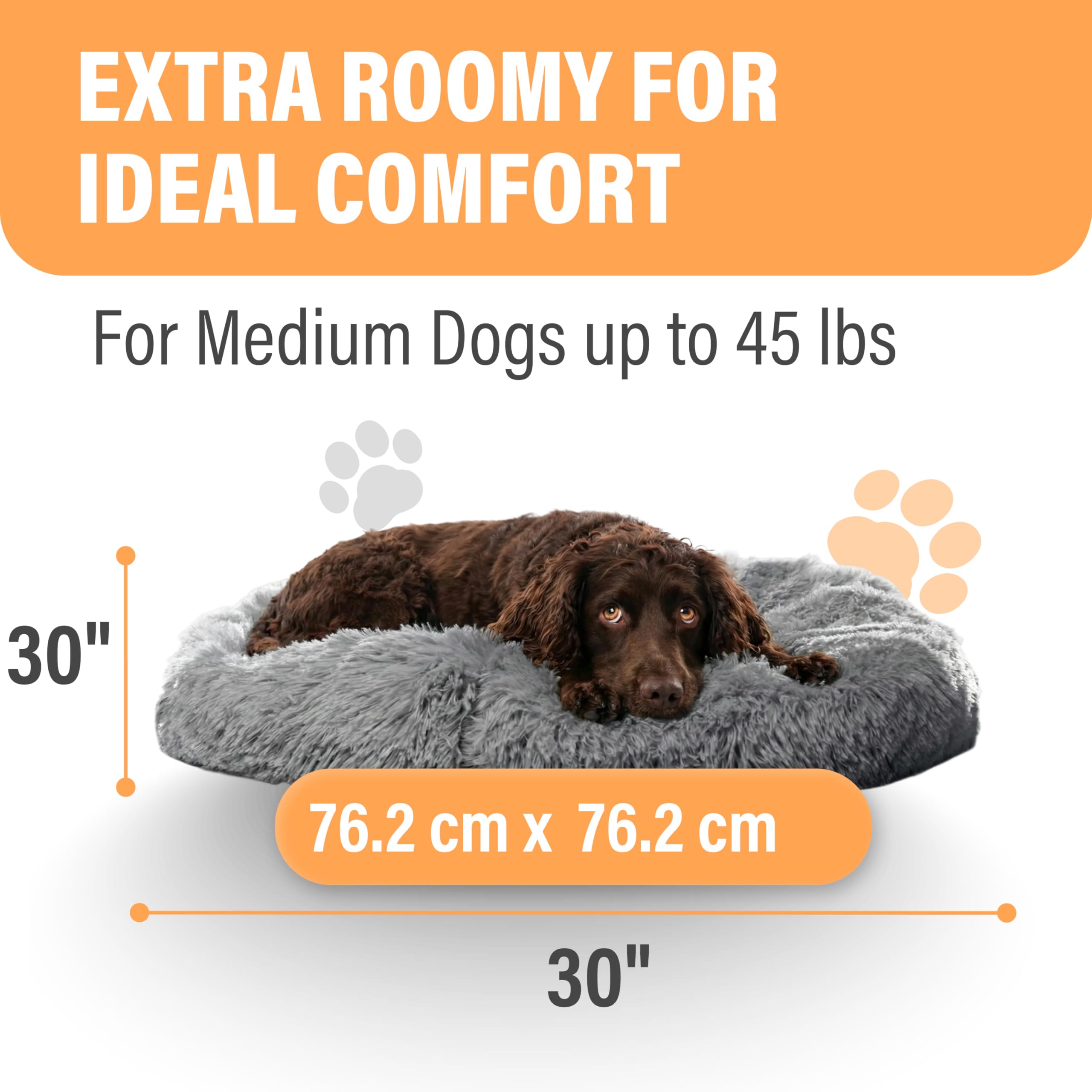 Active Pets donut bed raised bolster for secure seating