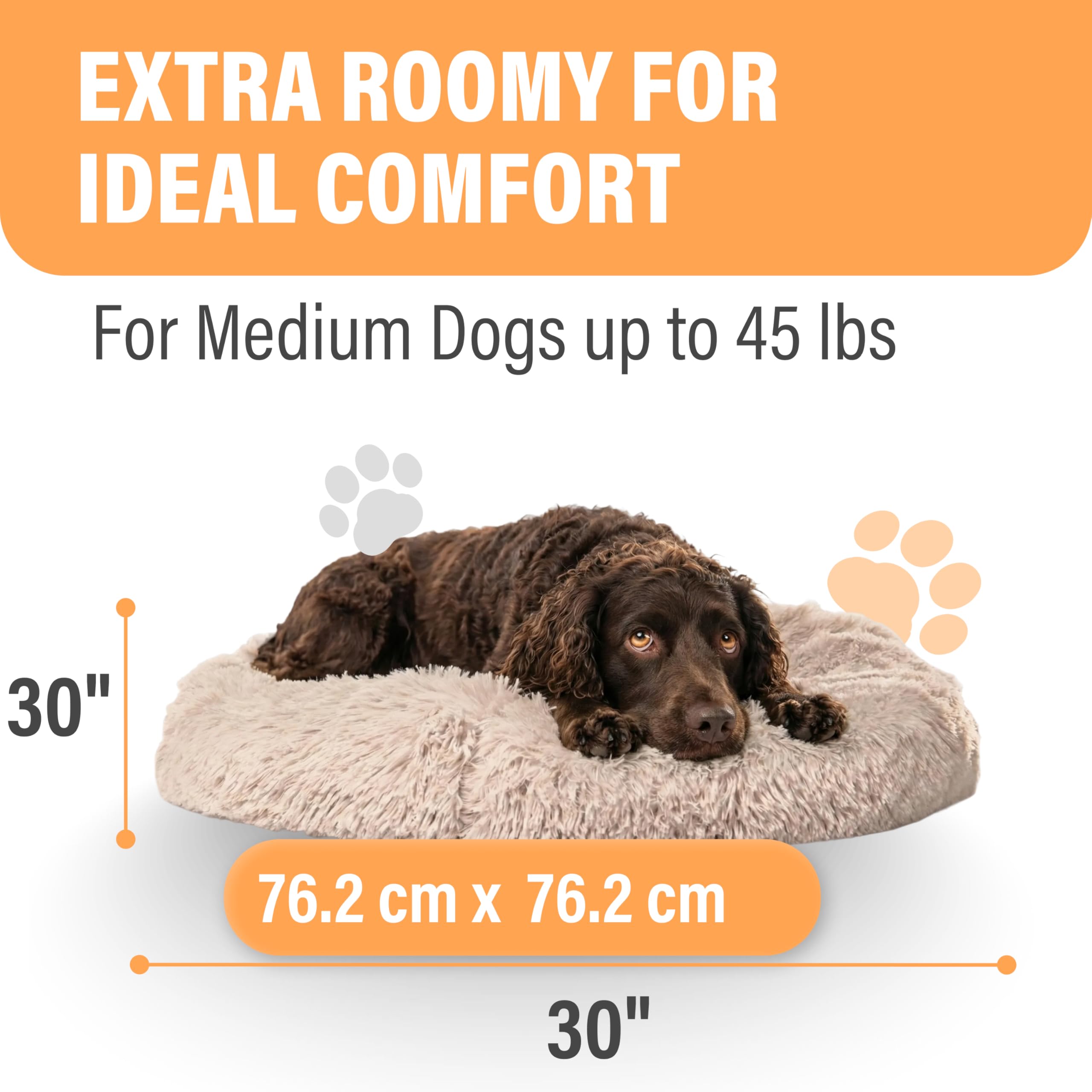 Active Pets Premium Donut Bed removable cover enables quick cleaning and refresh