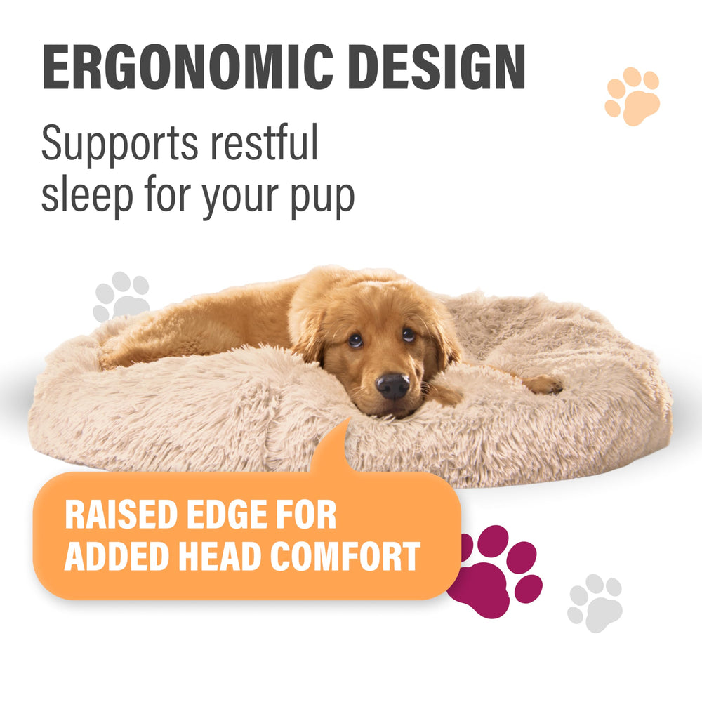 Active Pets Premium Donut Bed side bolster creates a secure hug space