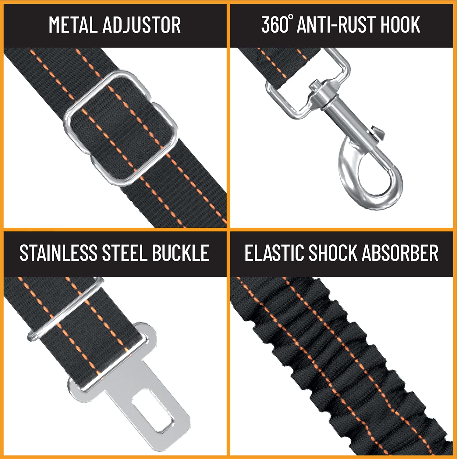 Active Pets reinforced stainless buckles for added strength and security