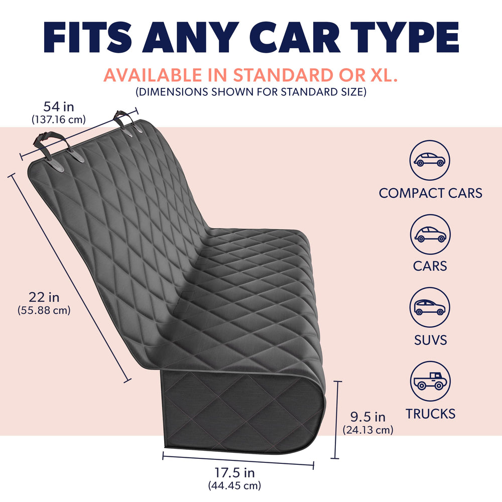 Active Pets safety features include headrest buckles and seat anchors.