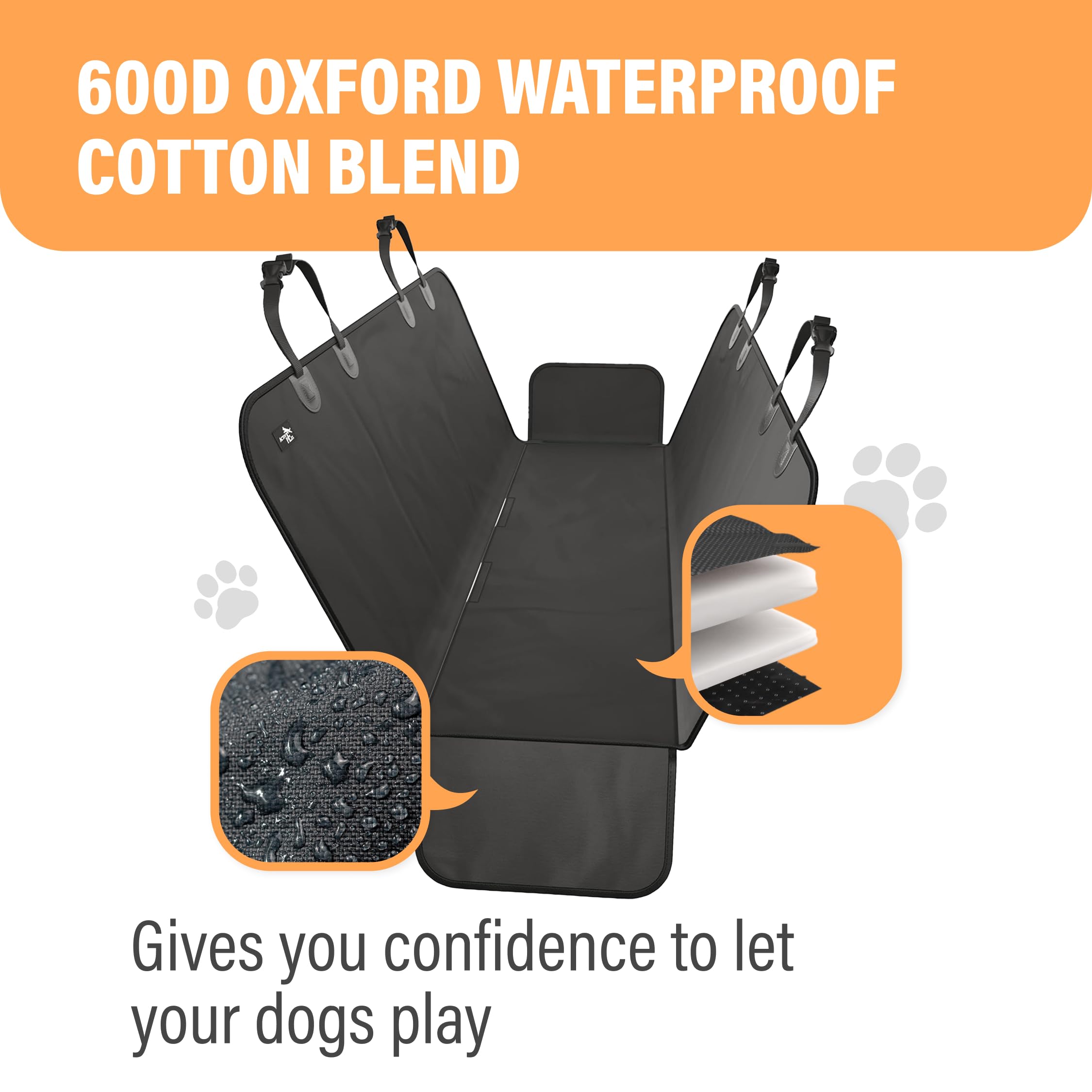 Active Pets easy-cleaning surface simplifies quick cleanup after adventures