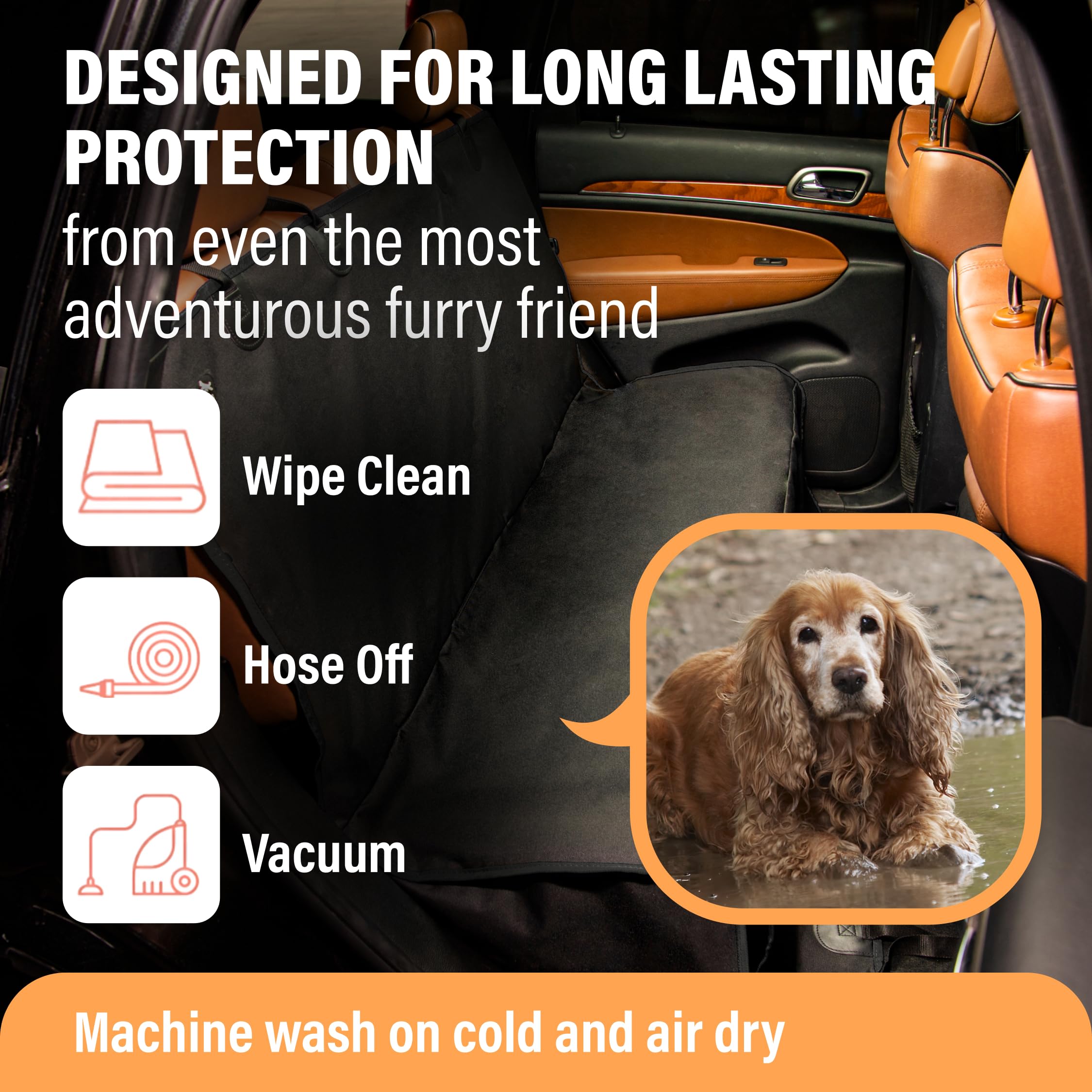 Active Pets full-coverage cover guards against fur, mud, water, and scratches