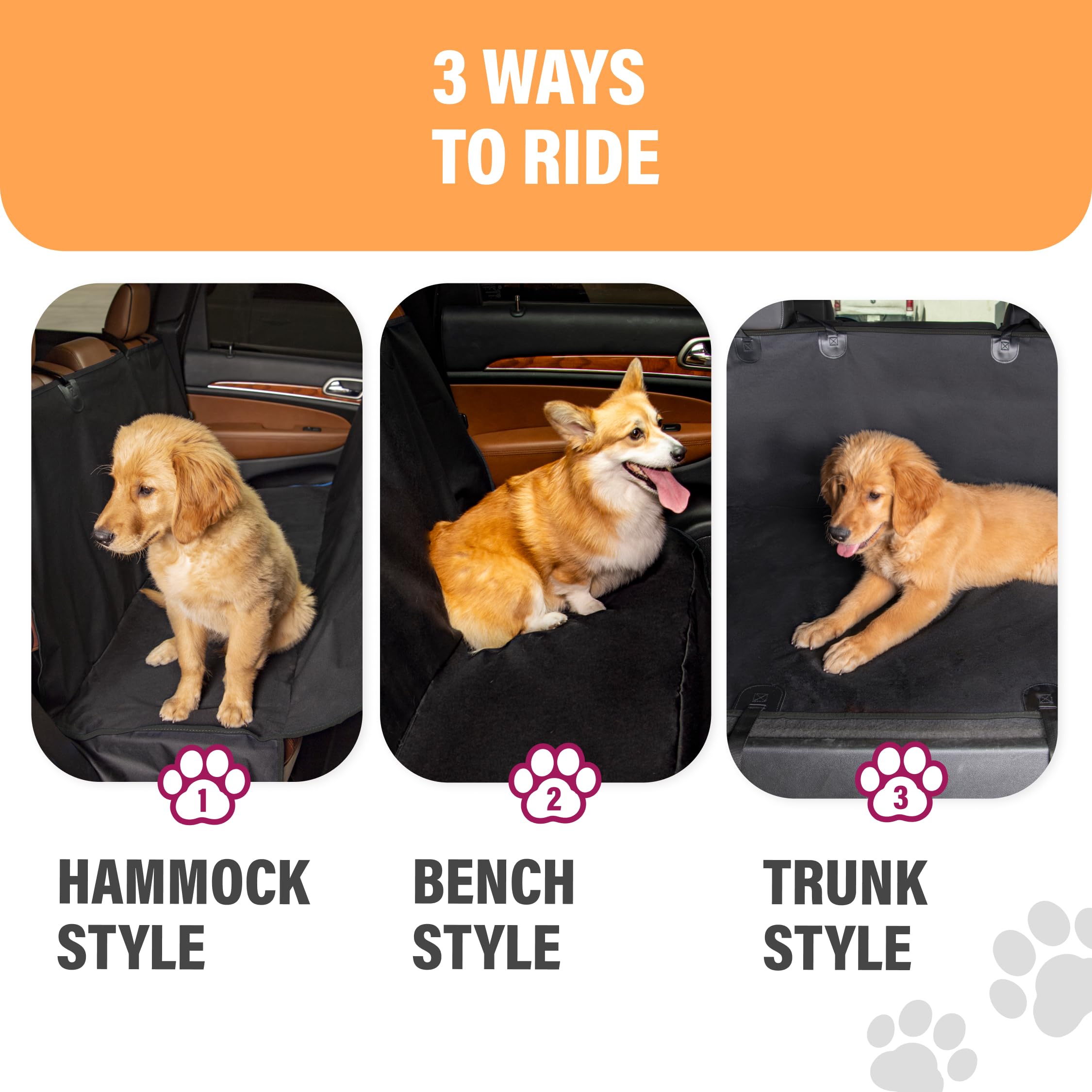 Active Pets safety barrier prevents pets from climbing toward the front seat