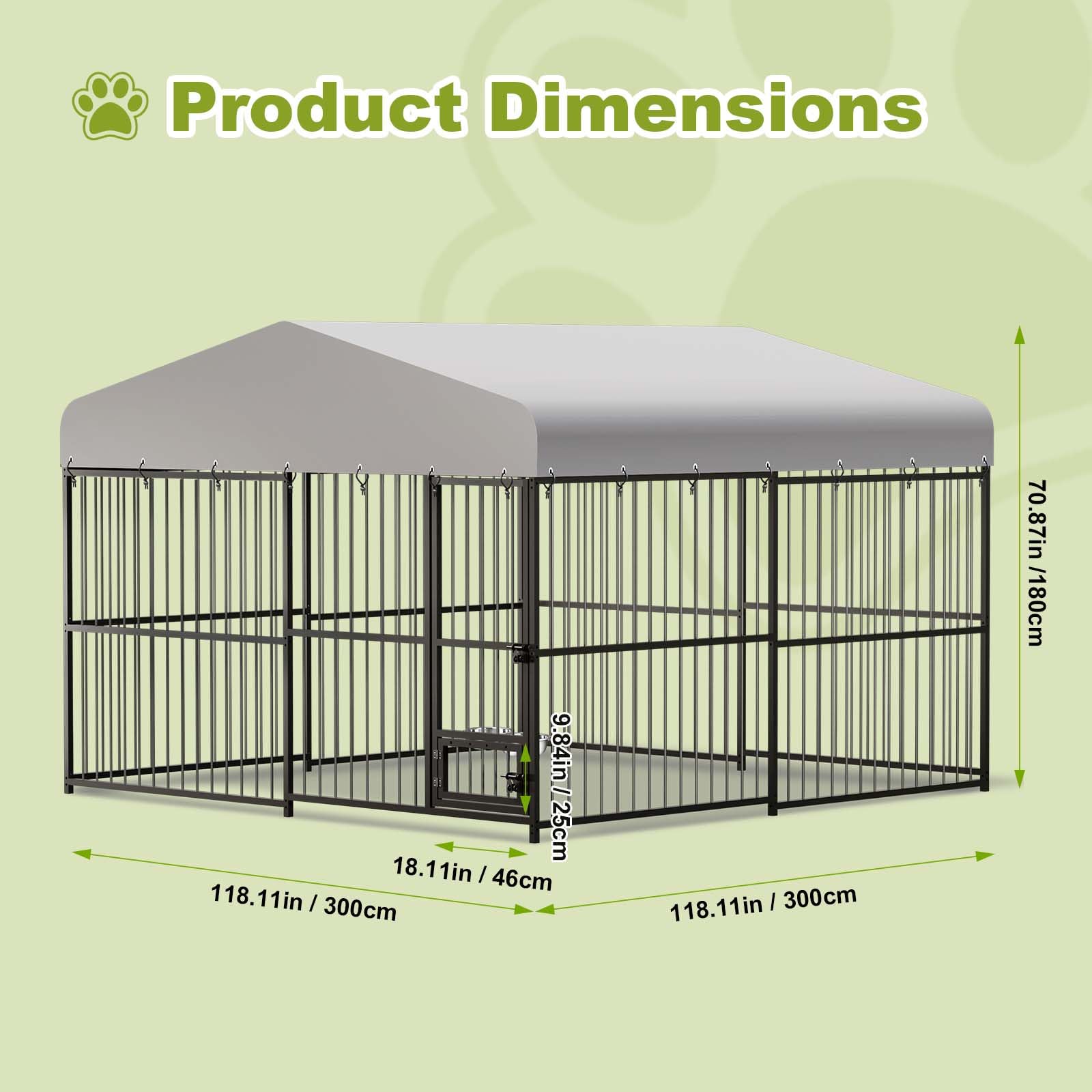 ActiveTrail kennel lockable gate enhances pet safety