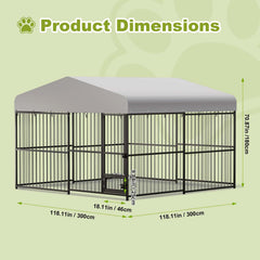 ActiveTrail kennel lockable gate enhances pet safety