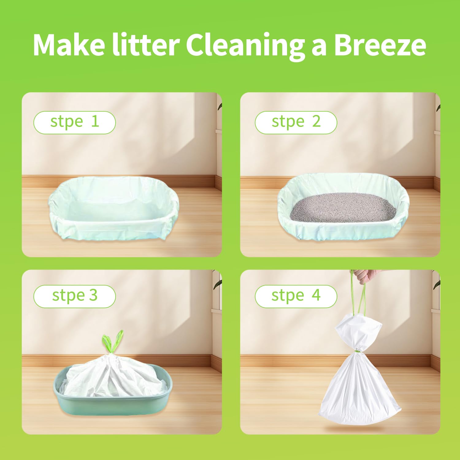 Hygienic, dust-free disposal with ACXZYYJ litter liners