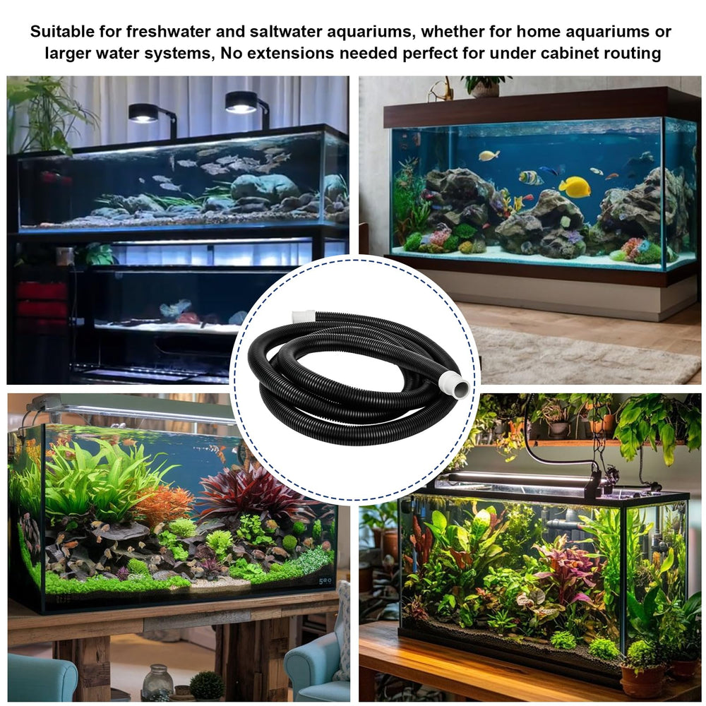 Adabuing ribbed hose replacement for Fluval enhances filter maintenance.