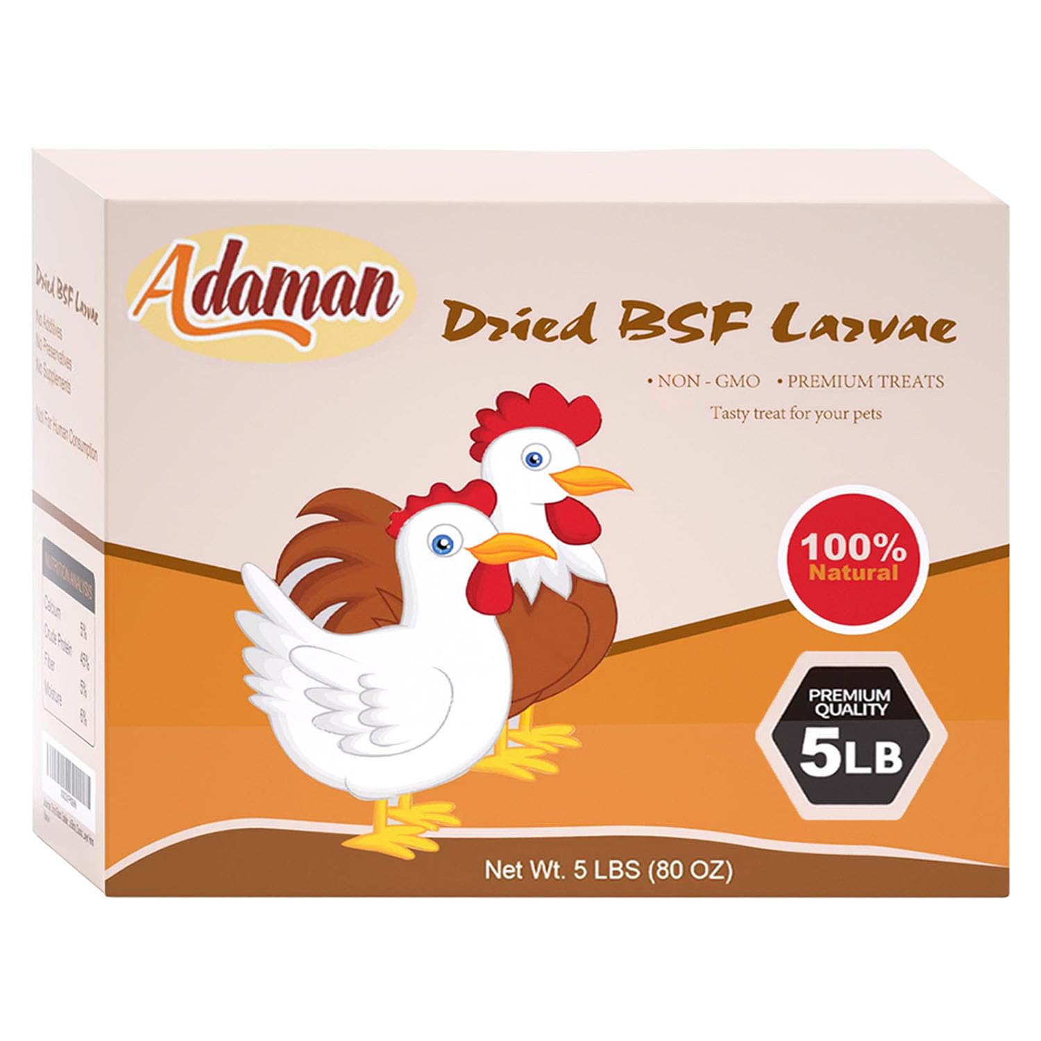 Adaman BSF larvae bulk bag ideal for regular poultry feeding