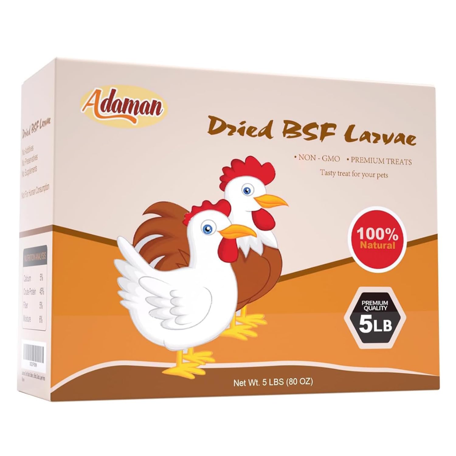 Adaman BSF larvae calcium-rich protein for health-supporting treats