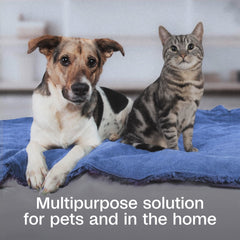 ADAMS Botanicals flea-tick spray on pet bedding to reduce pests where pets snuggle.