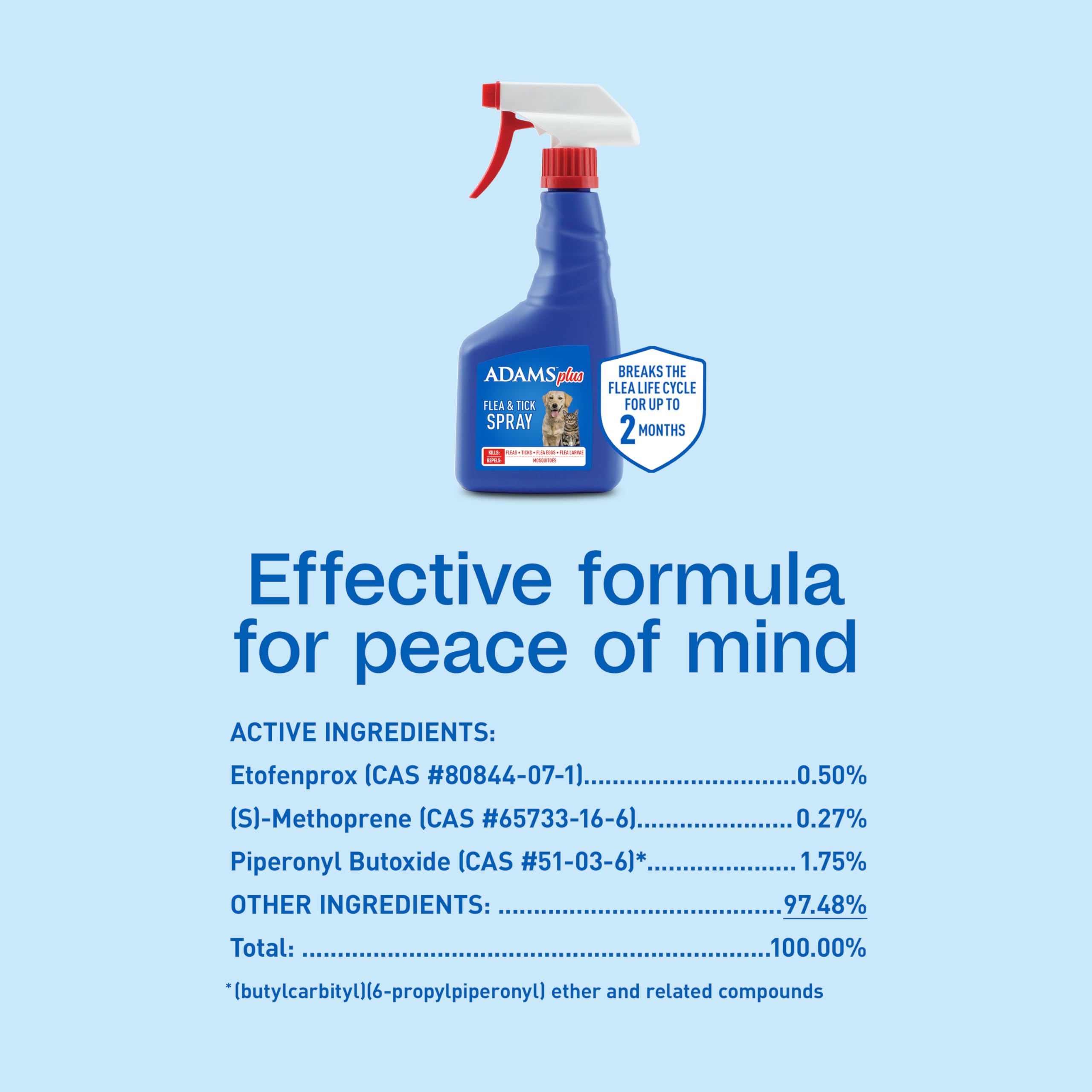 ADAMS Plus brand with 50 years of trusted pest control.