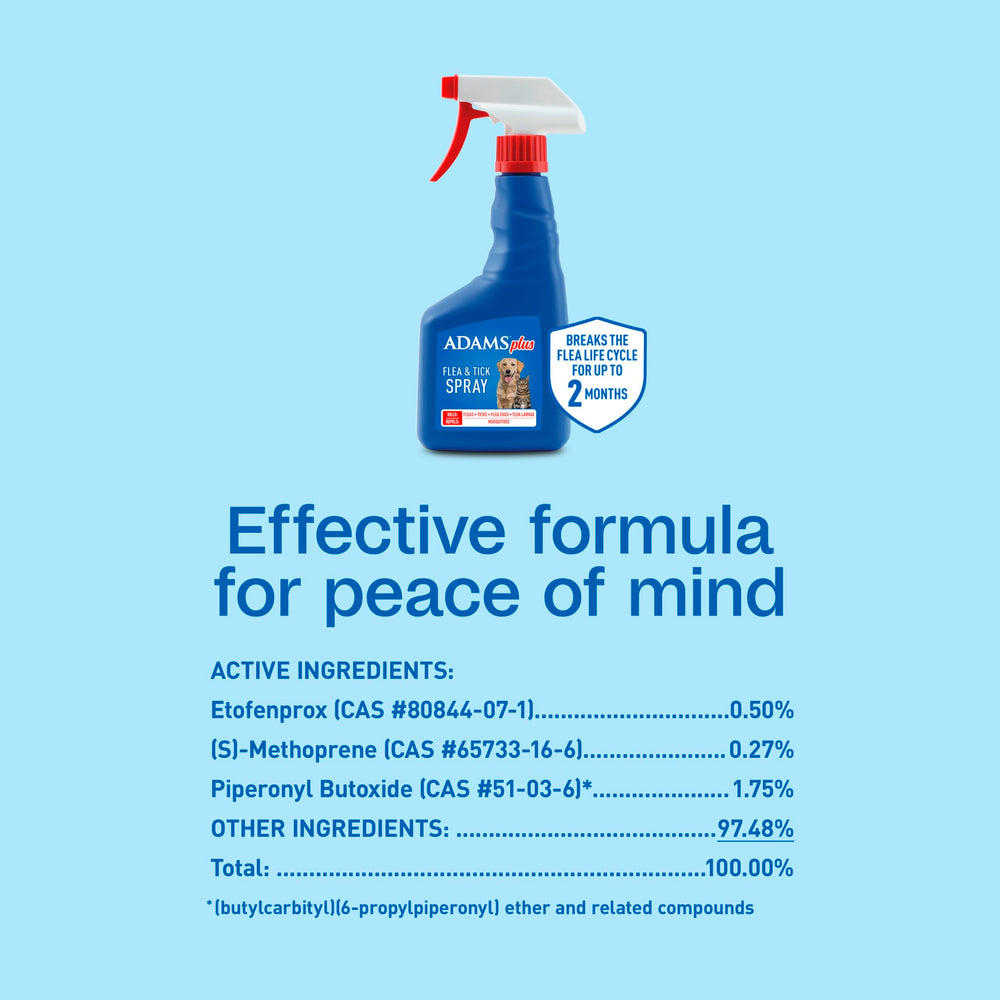 ADAMS Plus brand with 50 years of trusted pest control.