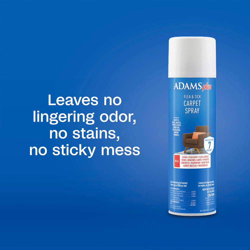 ADAMS Plus targeting flea eggs and larvae to reduce reinfestation