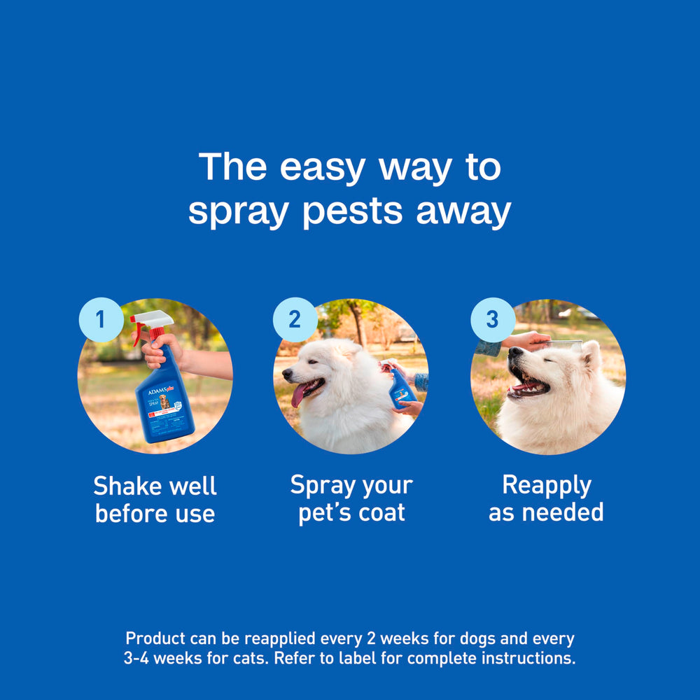 ADAMS Plus Flea & Tick Spray supports pet, home, and yard pest control