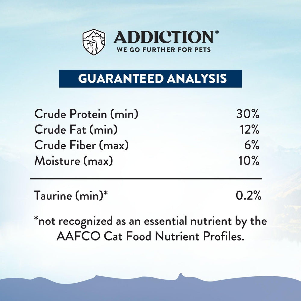 Addiction Wild Kangaroo Feast skin-coat visuals referencing omega-3 for healthy coat