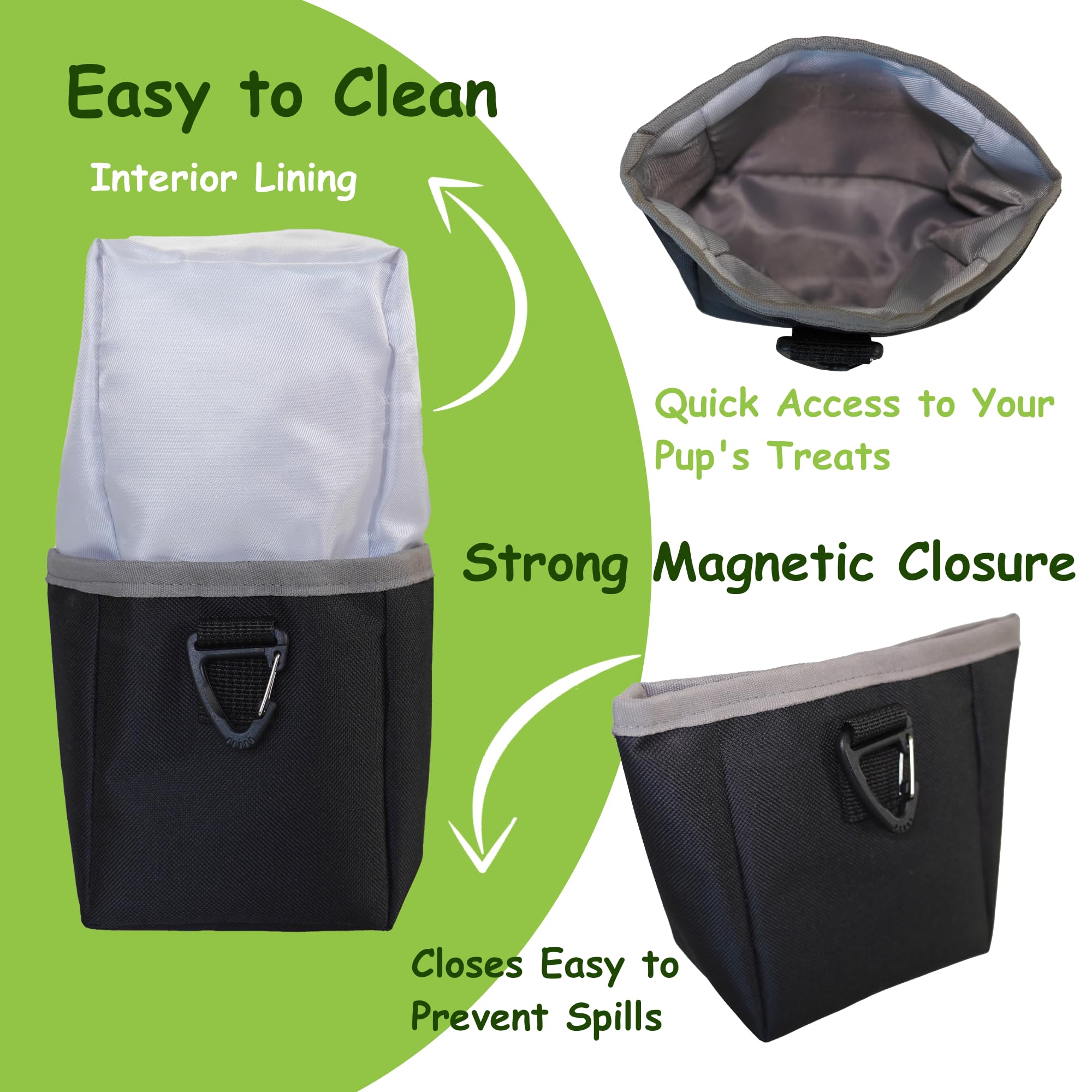 Dual retractable water bottle holders ready for long adventures with your dog.