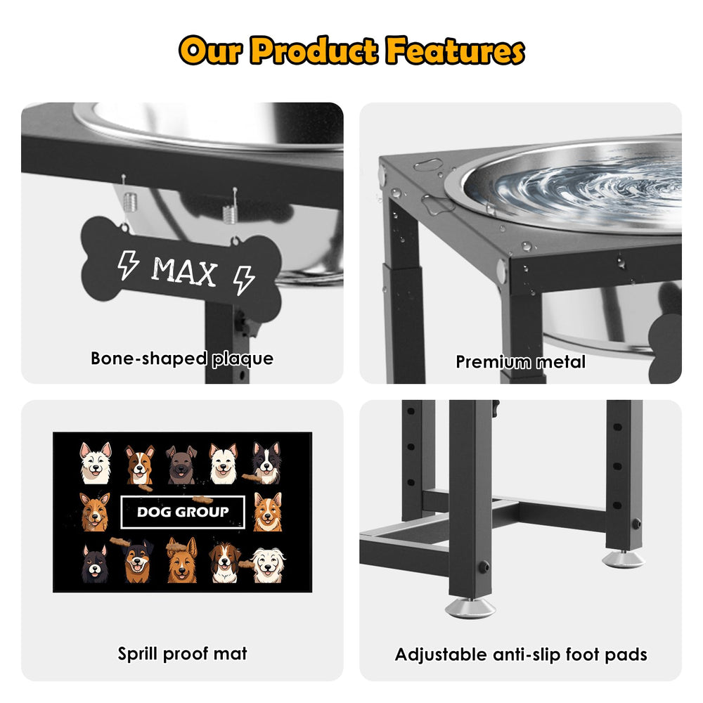 ADENGL easy-assembly bone-shaped stand adds style and convenience.