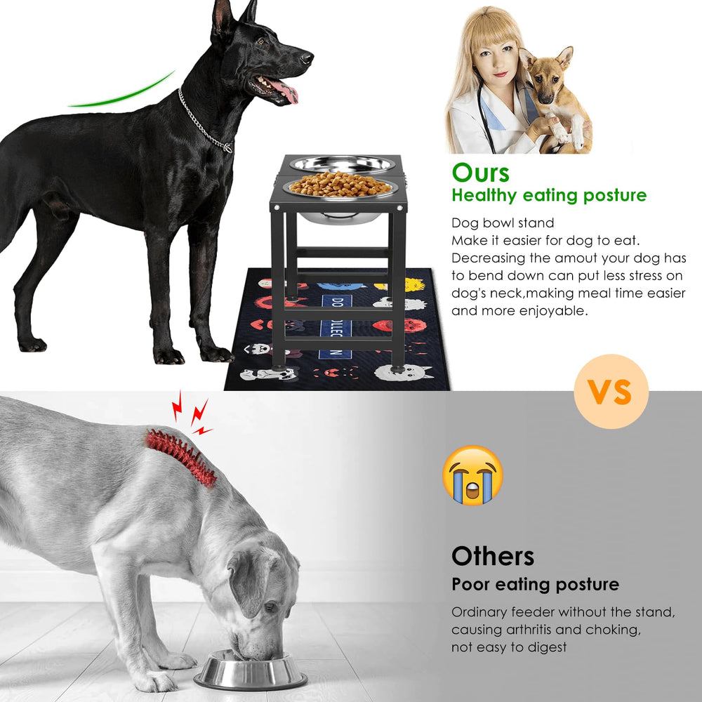 ADENGL large-breed bowls with 67oz capacity support daily meals
