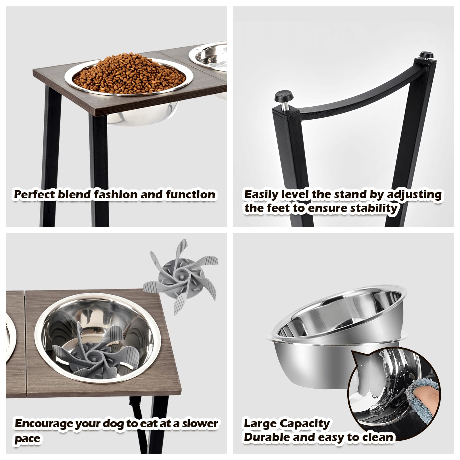 ADENGL natural wood stand with smooth surface for simple maintenance.