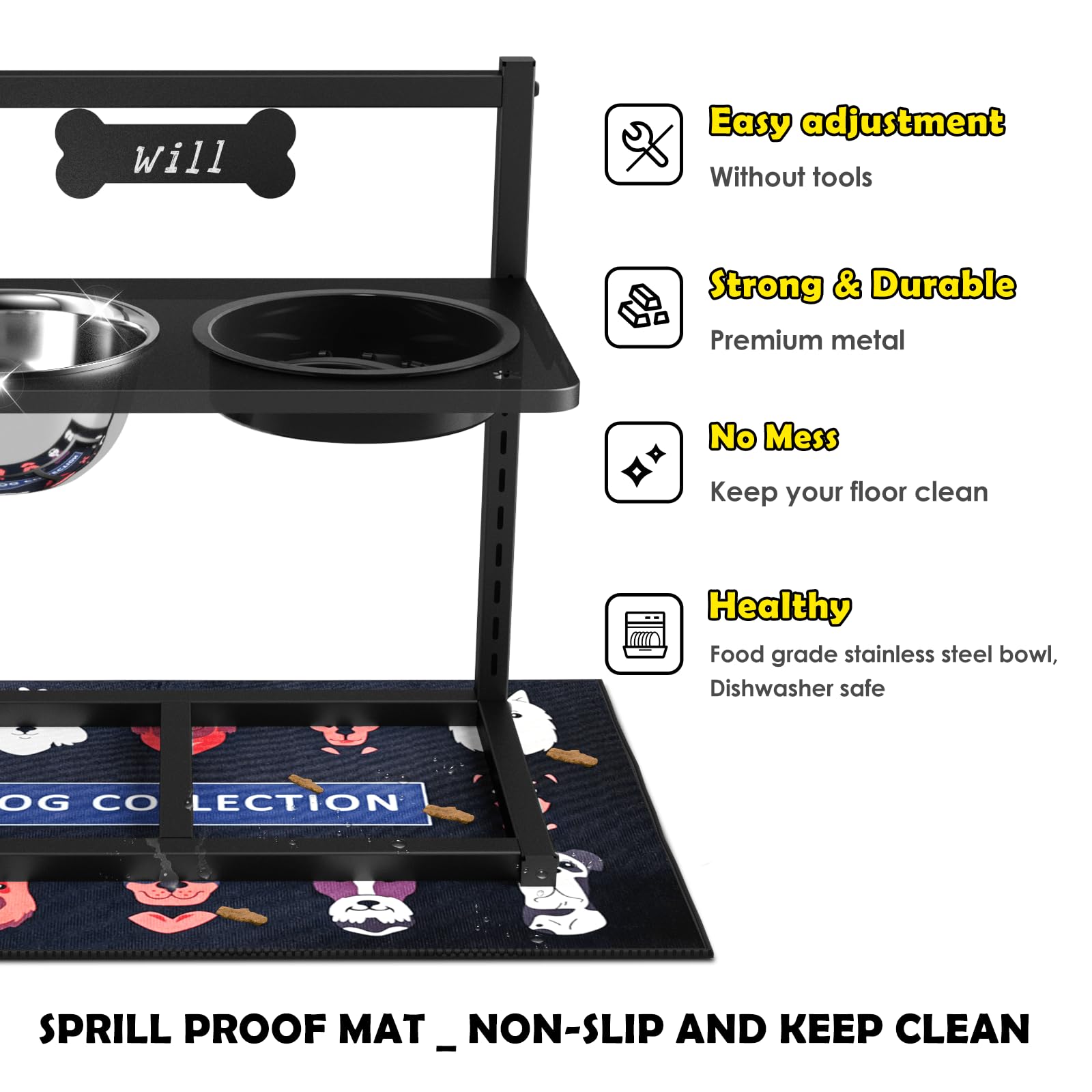 ADENGL nonslip pad stabilizes bowls during meals.