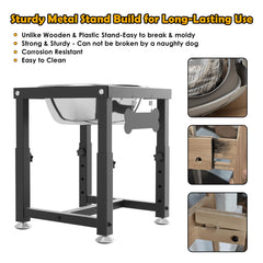 ADENGL spill-proof non-slip mat keeps mess contained.