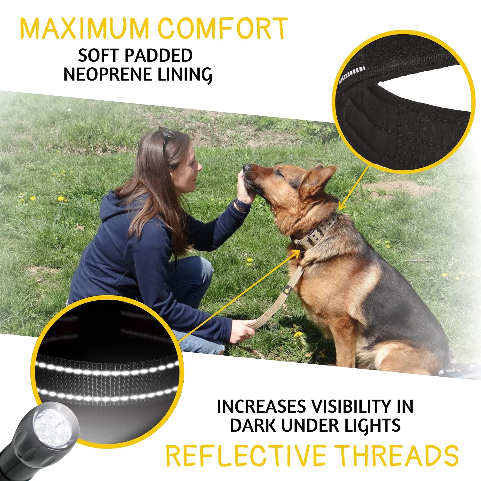 ADITYNA D-ring leash attachment for sturdy connection during walks