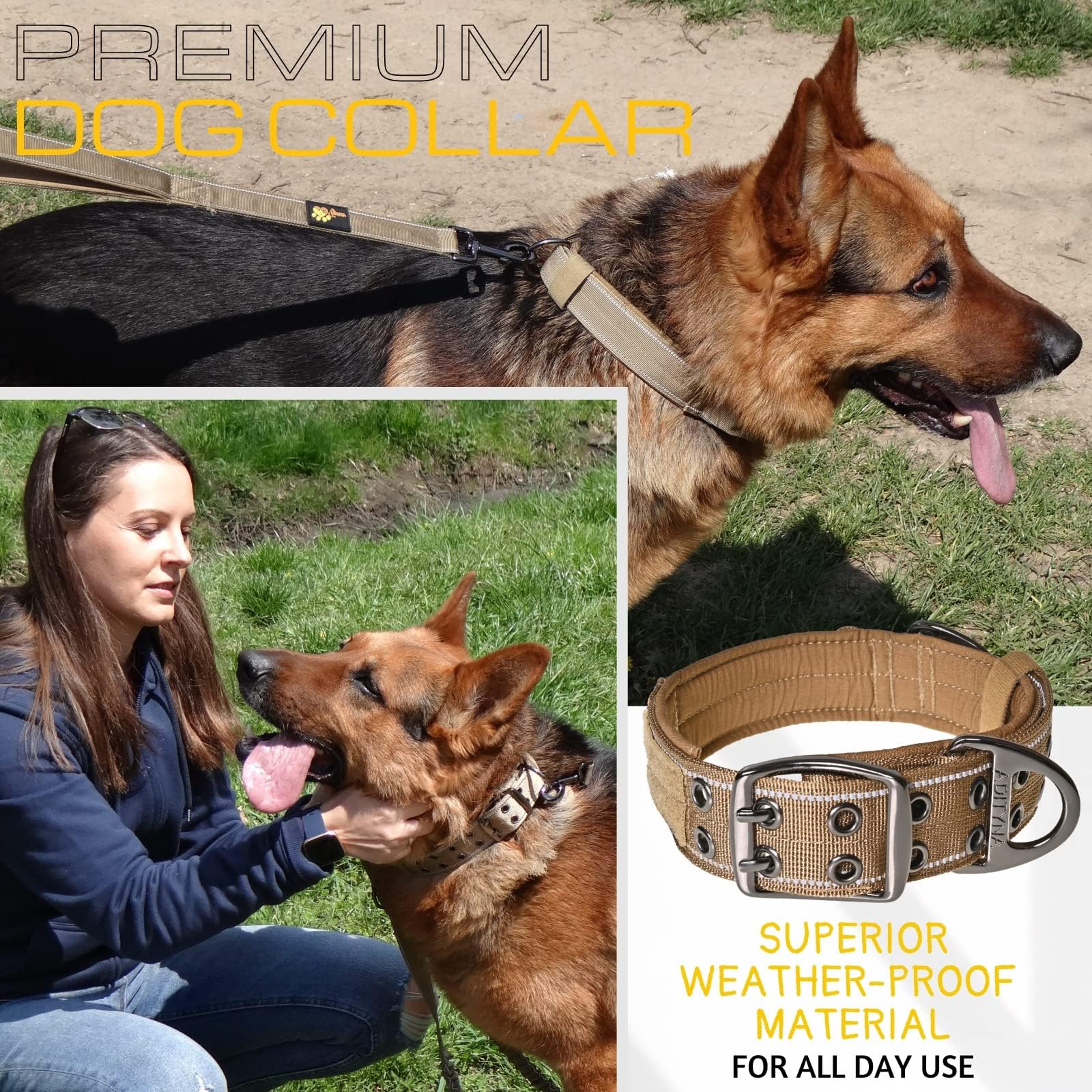 ADITYNA heavy-duty D-ring for secure leash attachment