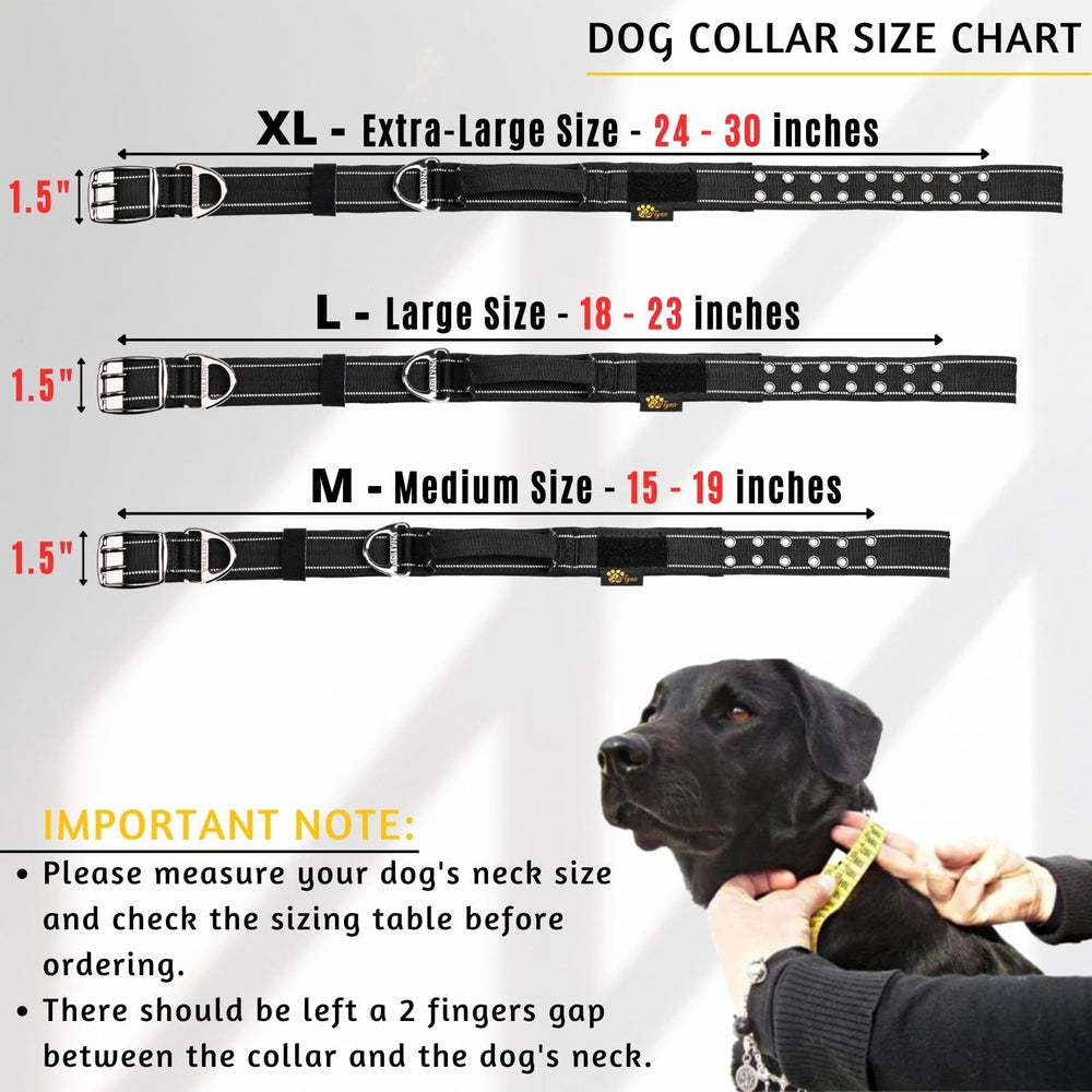 ADITYNA adjustable large-dog collar fits 18-23 inches for training and safety