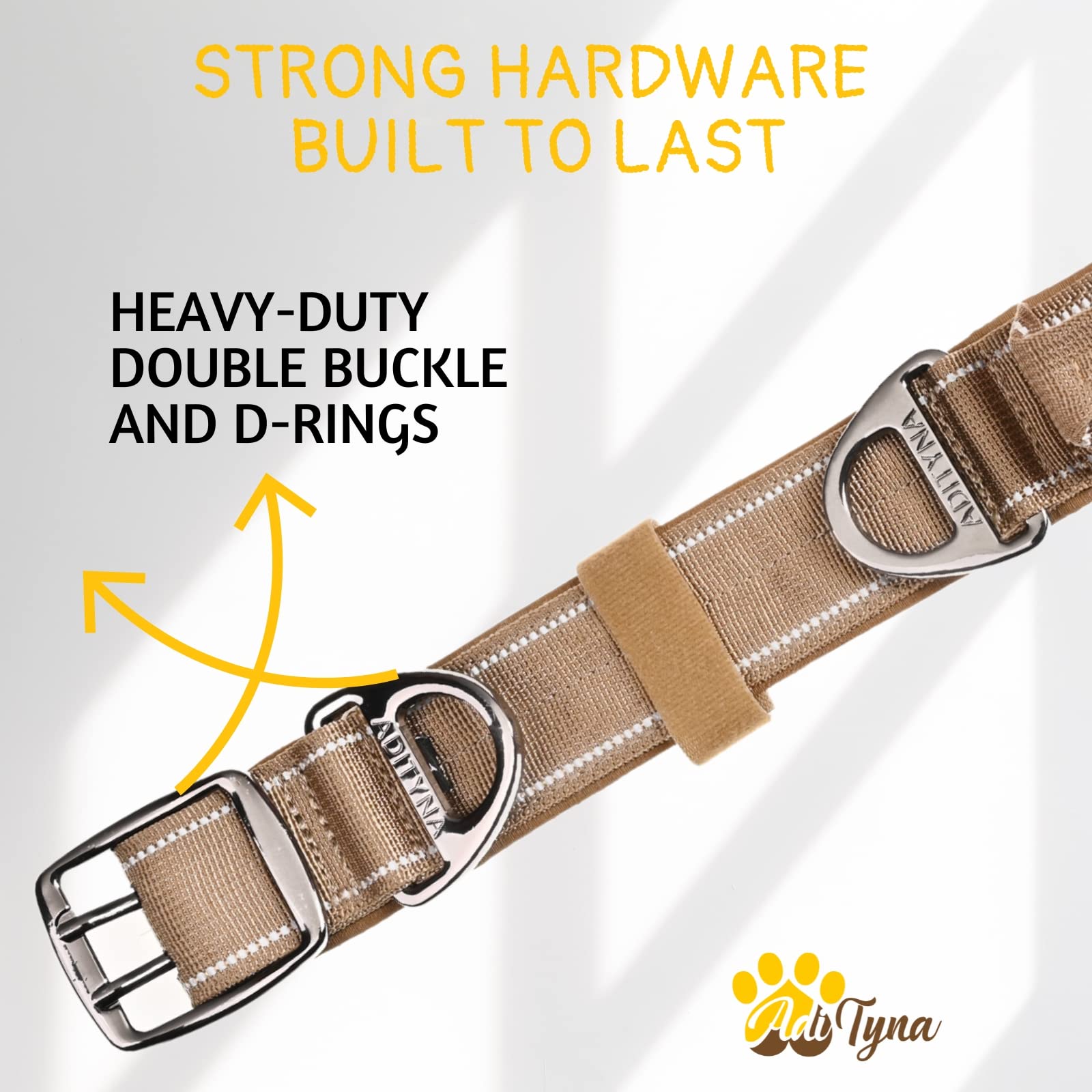 ADITYNA night-walk safety with reflective stitching and sturdy construction.