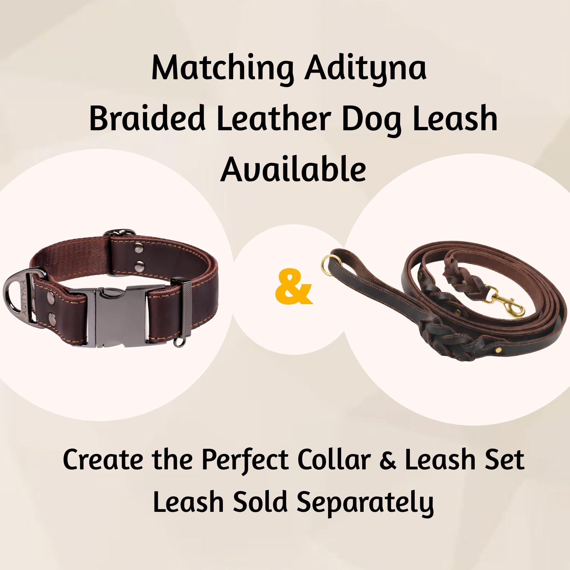 ADITYNA Robust collar construction suits active dogs.