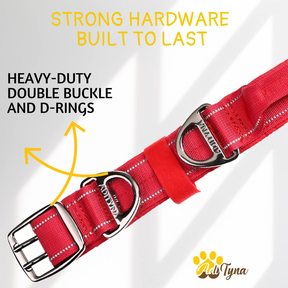 ADITYNA weather-resistant nylon collar built for all-season outdoor use