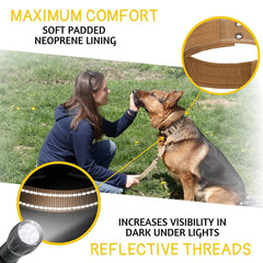 ADITYNA wide 1.5-inch nylon collar for daily wear
