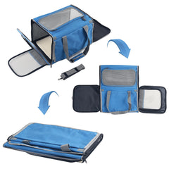 Adkyop large blue soft-sided carrier roller shutters for calming breaks
