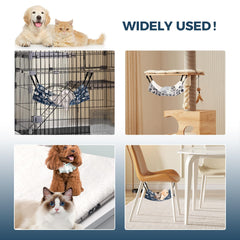 Admaison two-pack cat hammock color and pattern options.