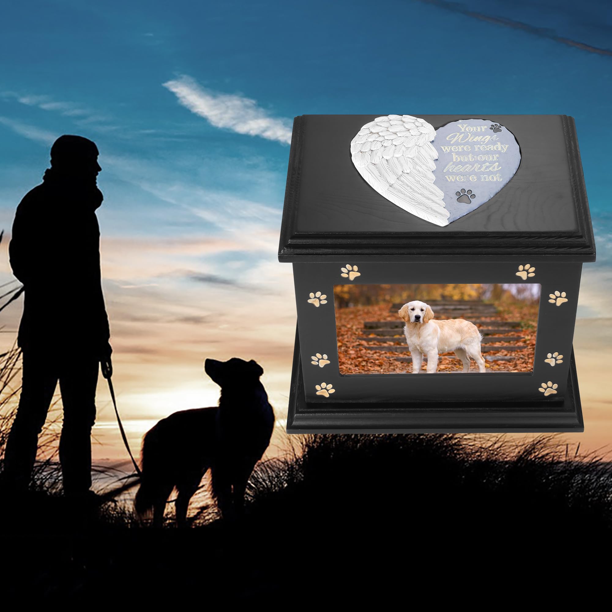 ADMLC keepsakes slot accommodates collar or toy alongside ashes