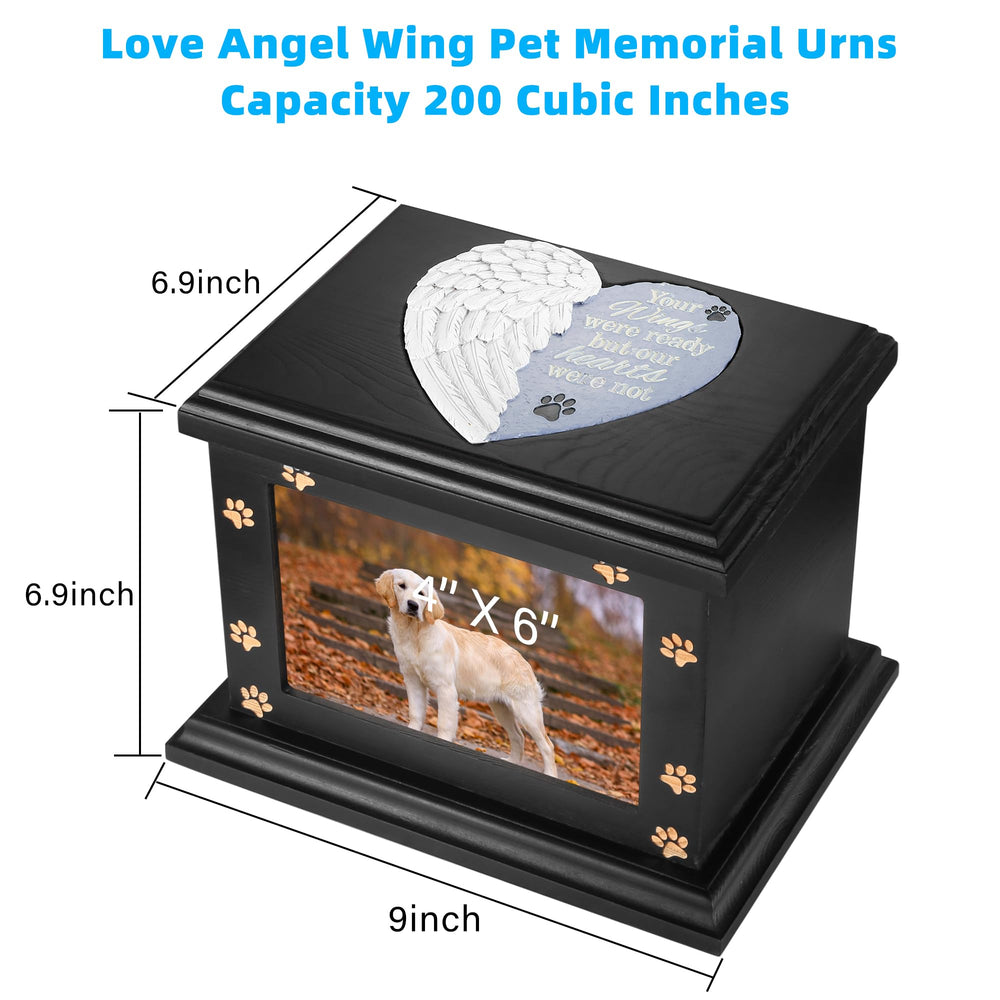 ADMLC memorial urn photo frame area holds a 6x4 photo for lasting memories