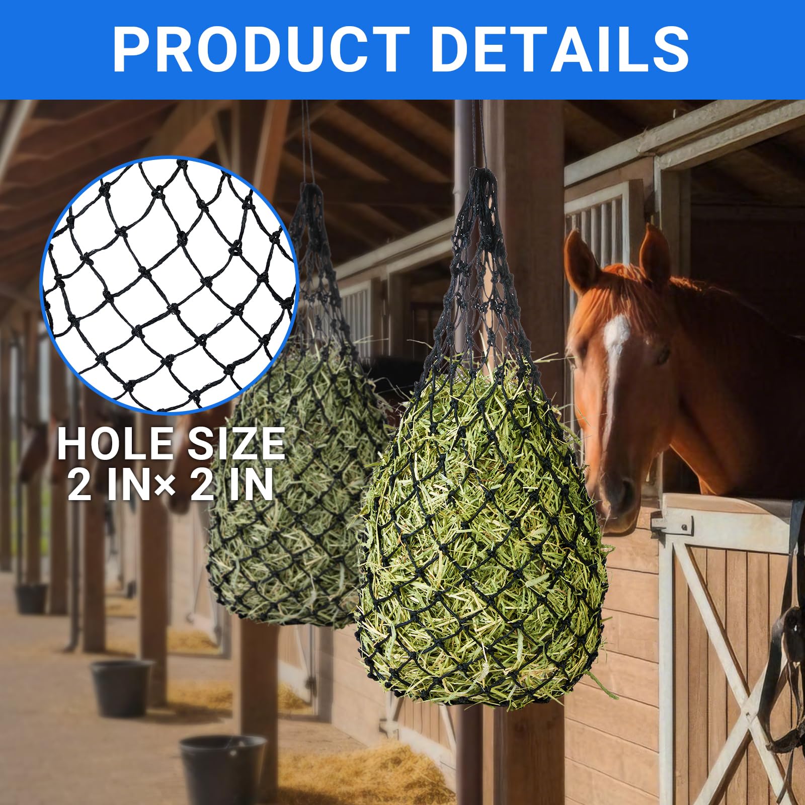 ADOEIAK sturdy polypropylene rope and reinforced stitching withstands daily use